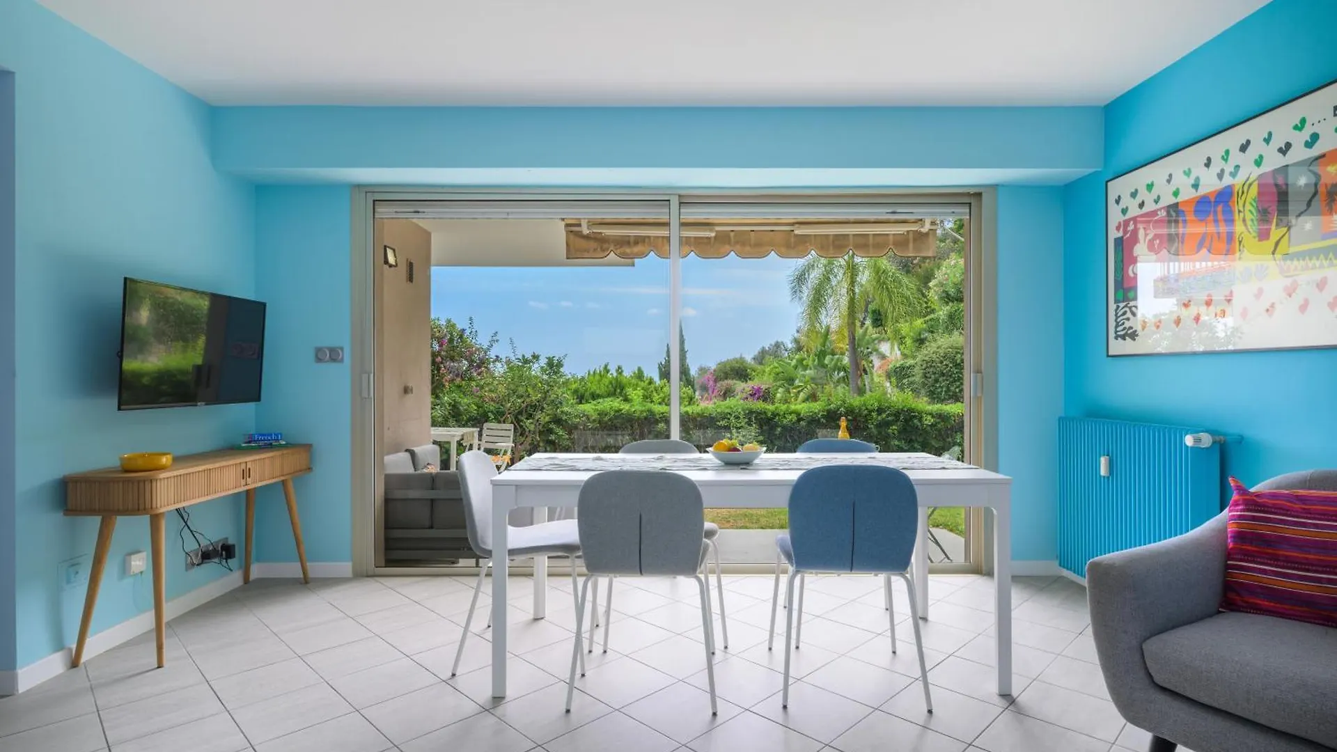 Les Miradors, Charmant Appartement De 2 Chambres En Rdc, Jardin Privatif, Piscine, Vue Mer Et Parking Menton